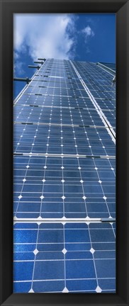 Framed Low angle view of solar panels, Germany Print