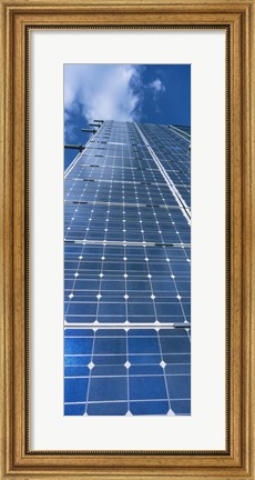Framed Low angle view of solar panels, Germany Print