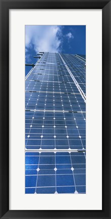 Framed Low angle view of solar panels, Germany Print