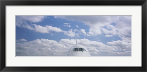 Framed High section view of an airplane, Boeing 747, London, England Print