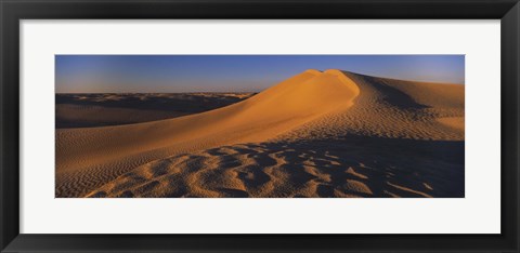 Framed Sand dunes in a desert, Douz, Tunisia Print