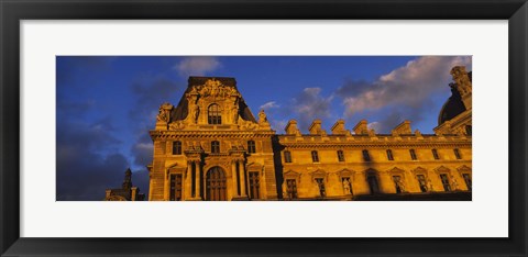 Framed Low angle view of a palace, Palais Du Louvre, Paris, France Print