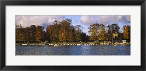 Framed Boats in a lake, Chateau de Versailles, Versailles, Yvelines, France Print