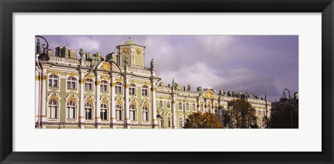 Framed Facade of a palace, Winter Palace, State Hermitage Museum, St. Petersburg, Russia Print