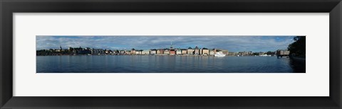 Framed Buildings at the waterfront, Skeppsbron, Gamla Stan, Stockholm, Sweden Print