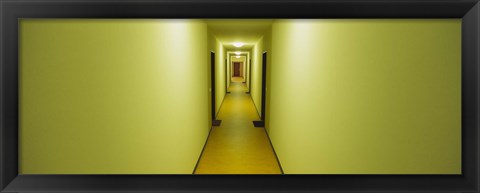 Framed Empty corridor of a building, Baden-Wurttemberg, Germany Print