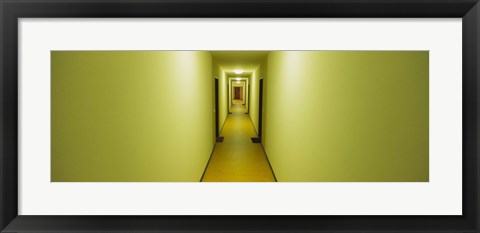 Framed Empty corridor of a building, Baden-Wurttemberg, Germany Print