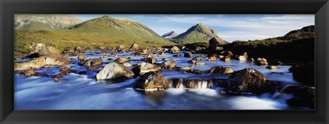 Framed Late afternoon in September, River Sligachan, Glen Sligachan, Isle Of Skye, Scotland Print