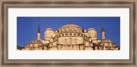 Framed Low angle view of a mosque, Blue Mosque, Istanbul, Turkey Print