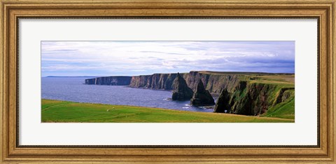 Framed Seascape with coastal cliffs, Ireland. Print