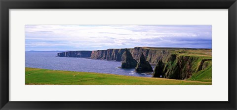 Framed Seascape with coastal cliffs, Ireland. Print