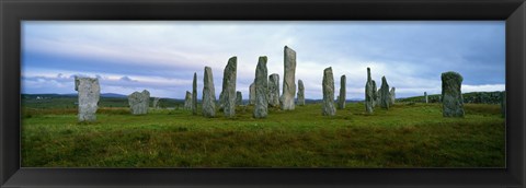 Framed Calanais Standing Stones, Isle of Lewis, Outer Hebrides, Scotland. Print