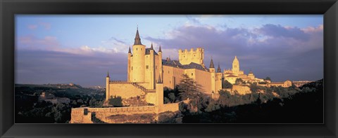 Framed Clouds over a castle, Alcazar Castle, Old Castile, Segovia, Madrid Province, Spain Print