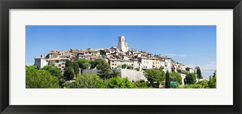 Framed Low angle view of a walled city, Saint Paul De Vence, Provence-Alpes-Cote d&#39;Azur, France Print