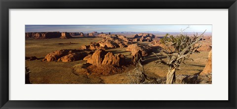 Framed Rock Formations from a Distance, Monument Valley, Arizona, USA Print