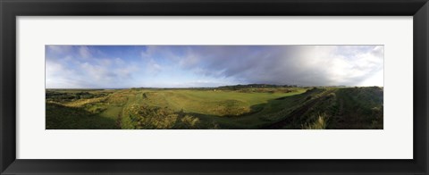 Framed Golf course on a landscape, Royal Troon Golf Club, Troon, South Ayrshire, Scotland Print