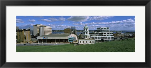 Framed Clock tower in a city, Halifax, Nova Scotia, Canada Print