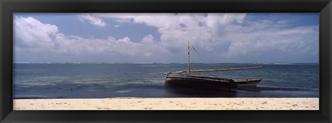 Framed Dhows in the ocean, Malindi, Coast Province, Kenya Print