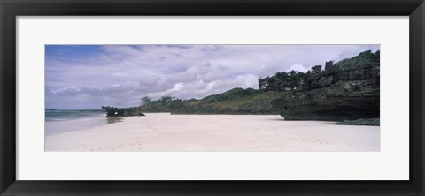 Framed Rocks on the beach, Watamu Marine National Park, Watamu, Coast Province, Kenya Print