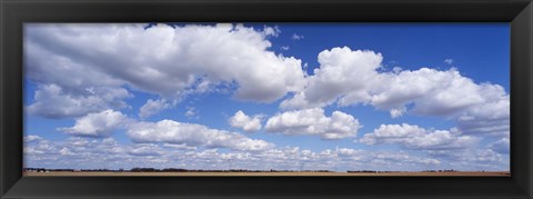 Framed Clouds over a field near Edmonton, Alberta, Canada Print