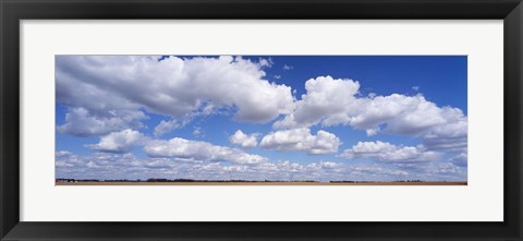 Framed Clouds over a field near Edmonton, Alberta, Canada Print