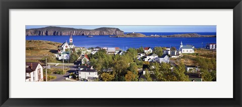 Framed Buildings at the coast, Trinity, Newfoundland Island,  Canada Print