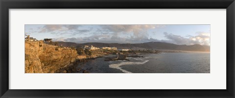 Framed Old whaling station with a town in the background, Hermanus, Western Cape Province, South Africa Print