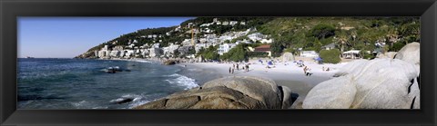 Framed Boulders on the beach, Clifton Beach, Cape Town, Western Cape Province, South Africa Print