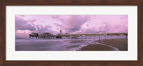 Framed Tourist resort at the seaside, Scheveningen, The Hague, South Holland, Netherlands Print