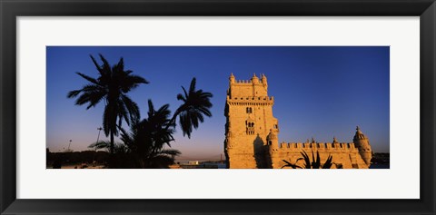 Framed Torre De Belem, Belem, Lisbon, Portugal Print