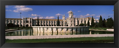 Framed Facade of a monastery, Mosteiro Dos Jeronimos, Lisbon, Portugal Print