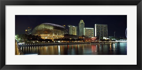 Framed Esplanade Theater, The Singapore Flyer, Singapore River, Singapore Print