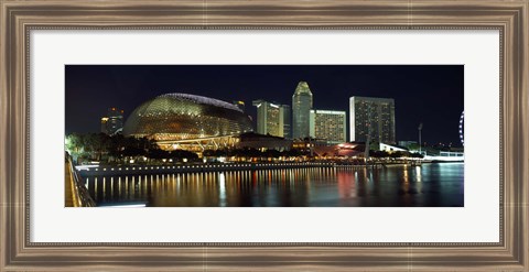 Framed Esplanade Theater, The Singapore Flyer, Singapore River, Singapore Print