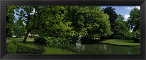 Framed Trees in a park, Queen Astrid Park, Bruges, West Flanders, Belgium Print