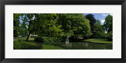 Framed Trees in a park, Queen Astrid Park, Bruges, West Flanders, Belgium Print