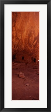 Framed House Of Fire, Anasazi Ruins, Mule Canyon, Utah, USA Print