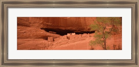 Framed Ruins of house, White House Ruins, Canyon De Chelly, Arizona, USA Print