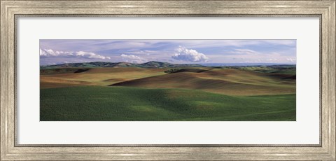Framed Clouds over a rolling landscape, Palouse, Whitman County, Washington State, USA Print