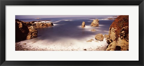 Framed Moonlight exposure, Big Sur, California Print