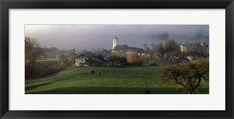 Framed Wolfgangsee, Salzkammergut, Austria Print