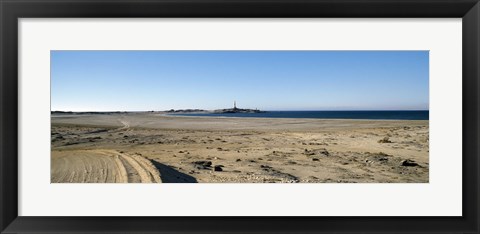 Framed Landscape with a lighthouse in the background, Luderitz, Namibia Print