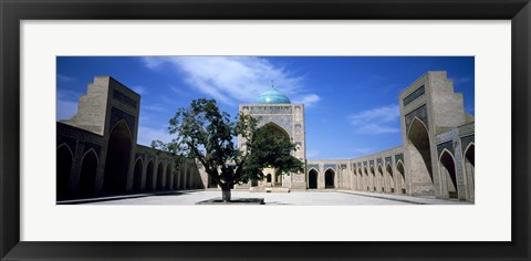 Framed Courtyard of a mosque, Kalon Mosque, Bukhara, Uzbekistan Print