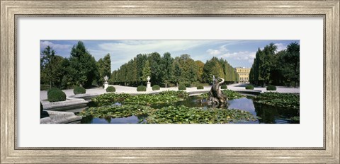 Framed Fountain at a palace, Schonbrunn Palace, Vienna, Austria Print