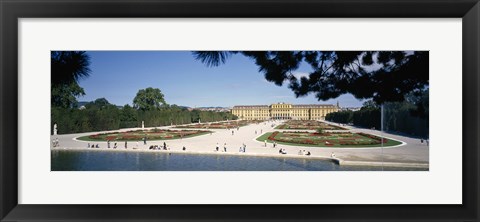 Framed Facade of a palace, Schonbrunn Palace, Vienna, Austria Print