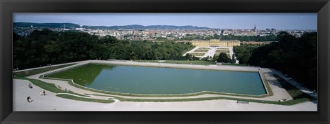 Framed Pond at a palace, Schonbrunn Palace, Vienna, Austria Print