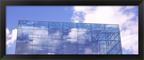 Framed Sky reflected on a building, Kunstmuseum Stuttgart, Stuttgart, Baden-Wurttemberg, Germany Print