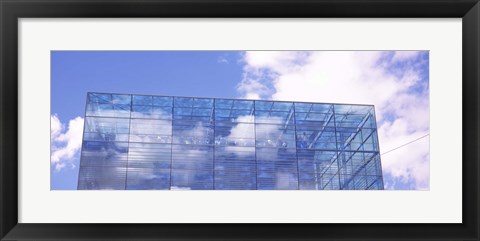 Framed Sky reflected on a building, Kunstmuseum Stuttgart, Stuttgart, Baden-Wurttemberg, Germany Print