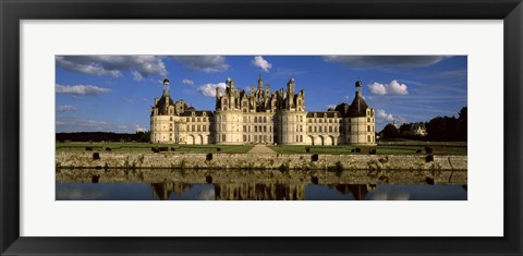 Framed Facade of a castle, Chateau De Chambord, Loire Valley, Chambord, Loire-Et-Cher, France Print