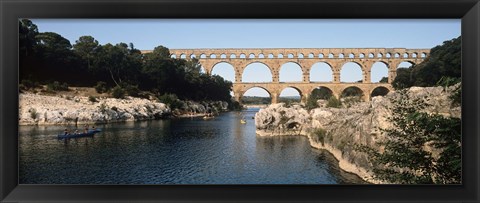 Framed Pont Du Gard, Nimes, Gard, France Print