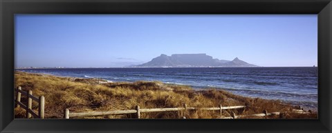 Framed Sea with Table Mountain in the background, Bloubergstrand, Cape Town, Western Cape Province, South Africa Print